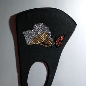 Hand crafted adult mask DOG and BUTTERFLY
